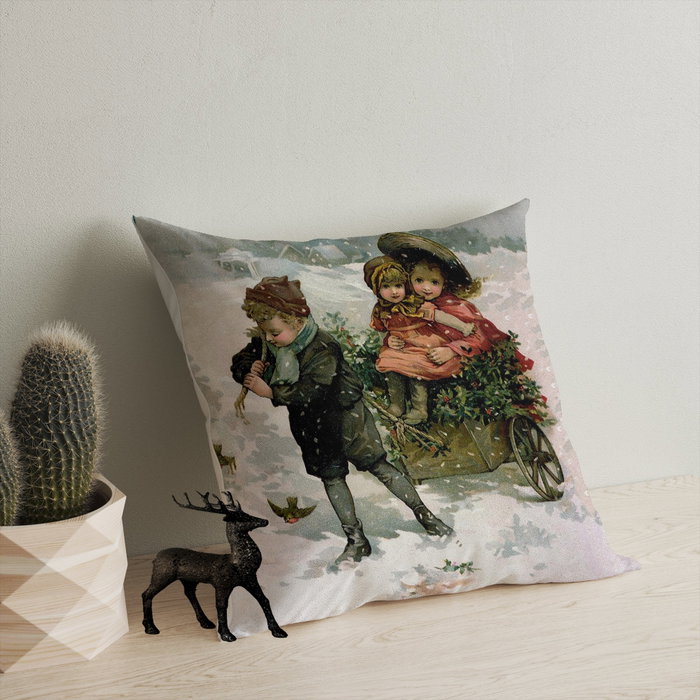 Aberto Design Cojín Multicolor 43 x 43 cm con Relleno de Silicona